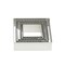5 Pieces  Baking Cookie Fondant Cutters, Graduated Squares, Stainless Steel,Set with Storage Container